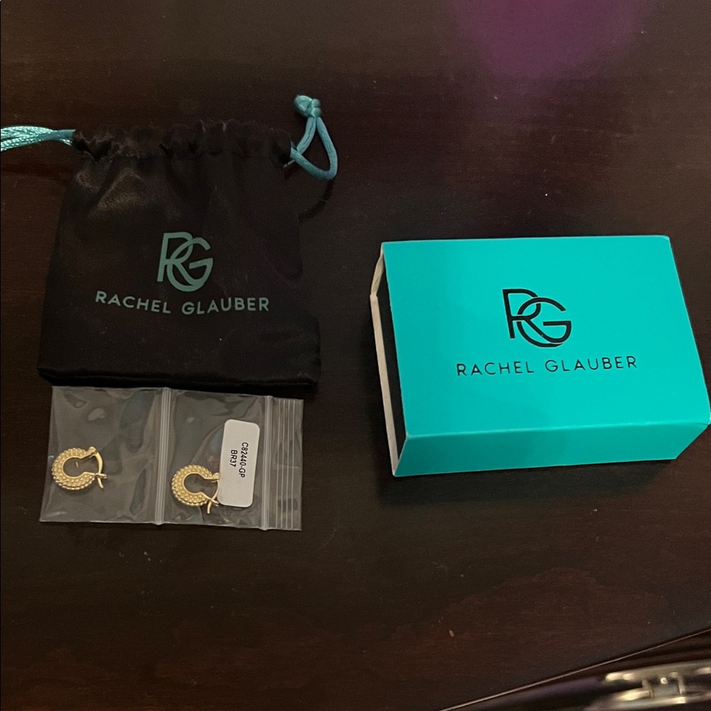 Rachel Glauber Gold Earrings